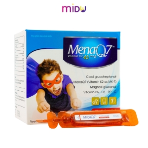 MenaQ7 K2 45mcg – Bổ sung K2, Calci, D3 hỗ trợ tăng cường hấp thu Calci vào xương cho trẻ
